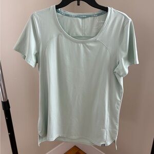 L.L. Bean Mint Green Short-Sleeve Scoop Neck Tee